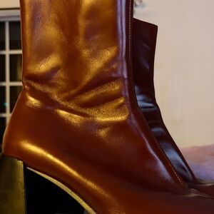 James Campbell Rich Brown Heeled Boots
